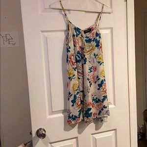 MINKPINK faux silk flowered dress